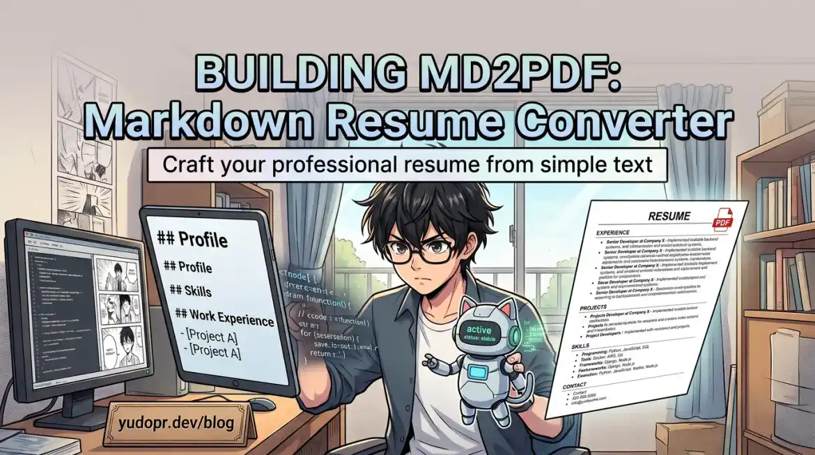 Why I Built md2pdf: From Markdown Resume to ATS-Ready PDF