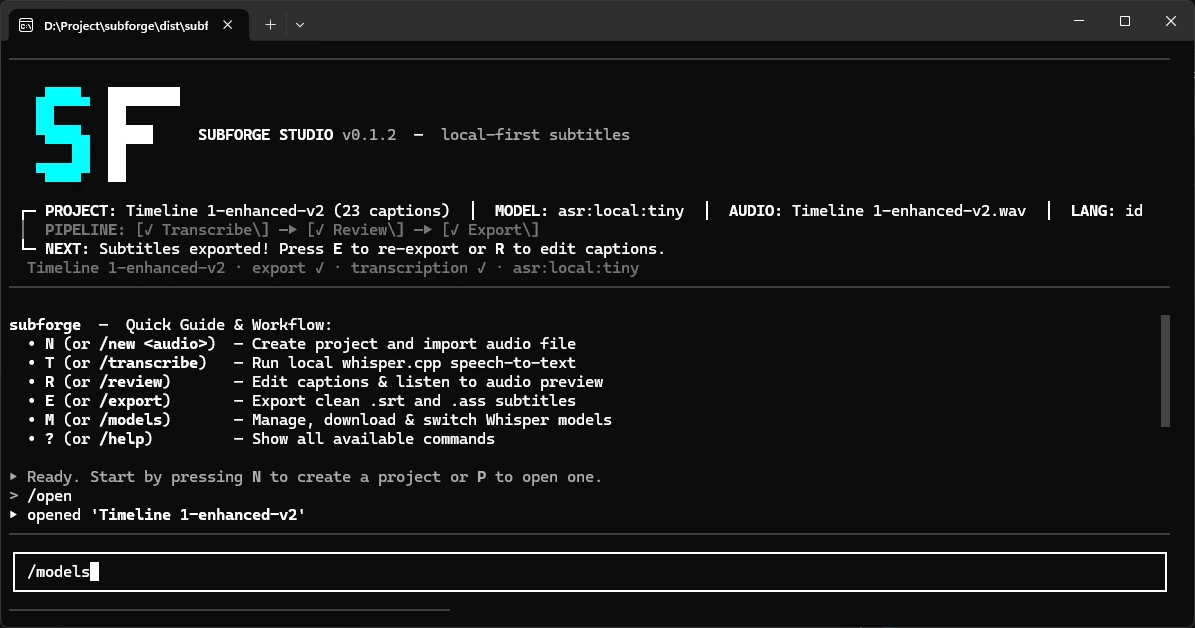 Building SubForge: A Local-First, Zero-Bloat AI Caption Studio for Creators