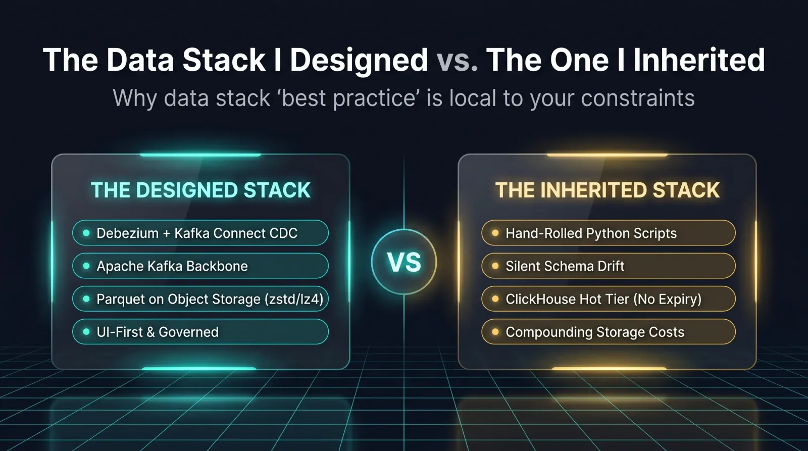 The Data Stack I Designed vs. The One I Inherited